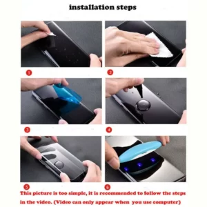Samsung Galaxy Note 20 LITO UV Liquid Full Glue Tempered Glass Screen Protector 5 LITO UV Liquid Full Glue Tempered Glass Screen Protector for Samsung Phones