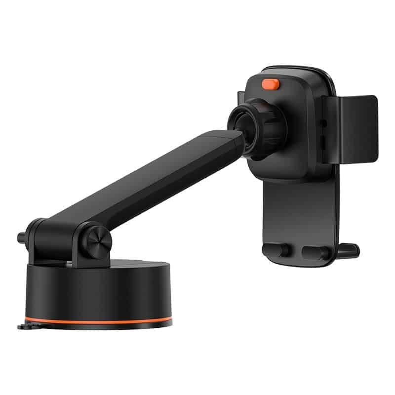 Baseus Easy Control Clamp Car Mount Holder Pro (Suction Cup Version) Black 3 Baseus Easy Control Clamp Car Mount Holder Pro (Suction Cup Version) Black - Image 3