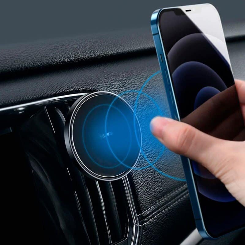 Baseus Magnetic Car Mount (For Dashboards and Air Outlets) Black 5 Baseus Magnetic Car Mount (For Dashboards and Air Outlets) Black - Image 5