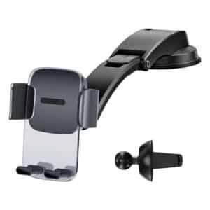 Baseus Easy Control Clamp Car Mount Holder (A Set) Black (Dash board & A/C Vent Both )