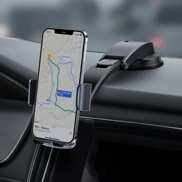 Baseus Easy Control Clamp Car Mount Holder (A Set) Black (Dash board & A/C Vent Both ) 2 Baseus Easy Control Clamp Car Mount Holder (A Set) Black (Dash board & A/C Vent Both ) - Image 2