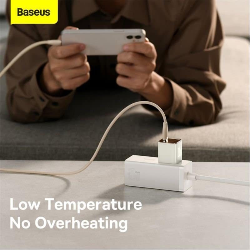 Baseus GaN3 Fast Charger 1C 20W CN 2 Pin White 2 Baseus GaN3 Fast Charger 1C 20W CN 2 Pin White - Image 2