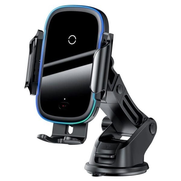Baseus Light Electric Holder Wireless Charger(15W)(Qi)Black 1 Baseus Light Electric Holder Wireless Charger(15W)(Qi)Black