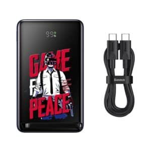 Home 34 Baseus Wireless 10000mAh 20W Kickstand Magnetic Bracket (Game for Peace) Fast Charge Power Bank Blue Cable Type-C to Type-C 60W -PPCX090003- 6 Months Warrant